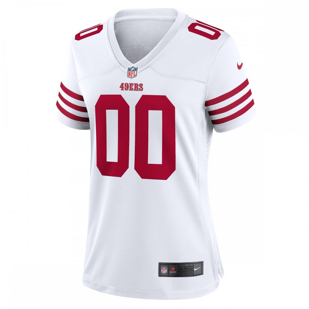 San Francisco 49ers Nike Women's Game Custom Jersey - White-GridironStore